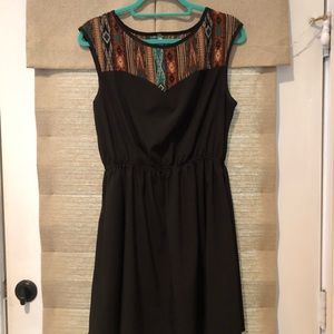 Sleeveless printed dress